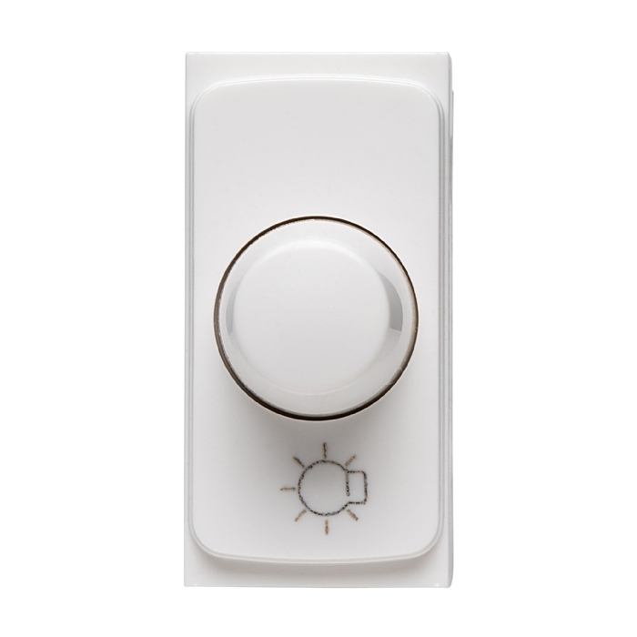Módulo Dimmer Rotativo Zeffia 300/600W Branco - 680129