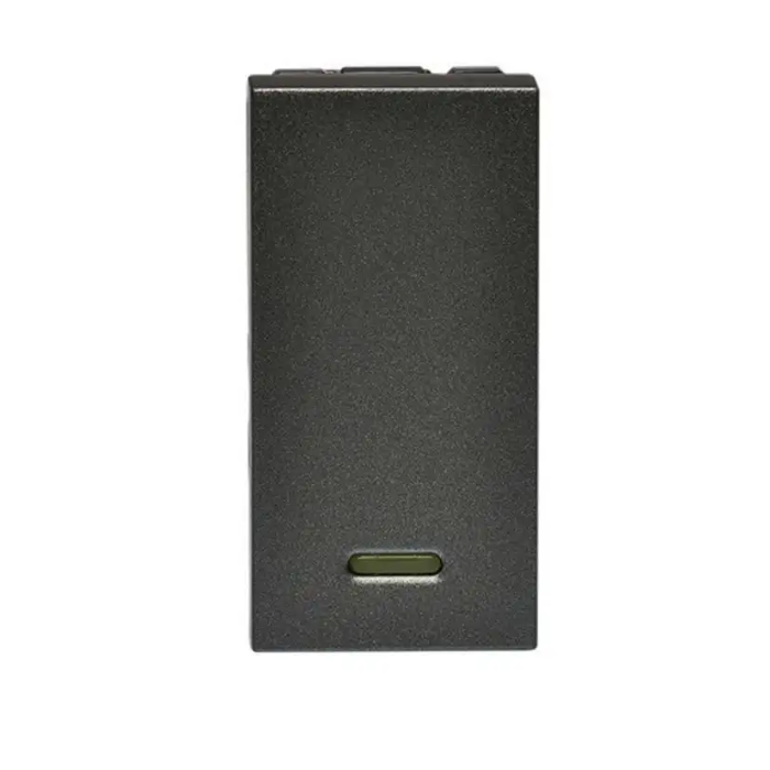 Módulo Pulsador Led Arteor 10A Magnesium Quadrado - 582610B