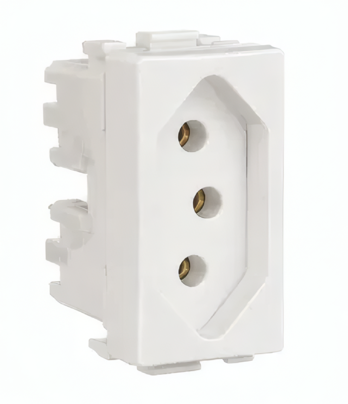 Modulo Tomada 2P+T Decor 10A Branco - PRM04721