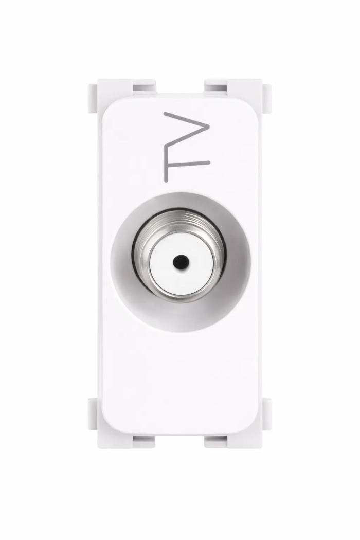 Módulo Tomada Antena TV 9mm Zeffia Branco- 680157