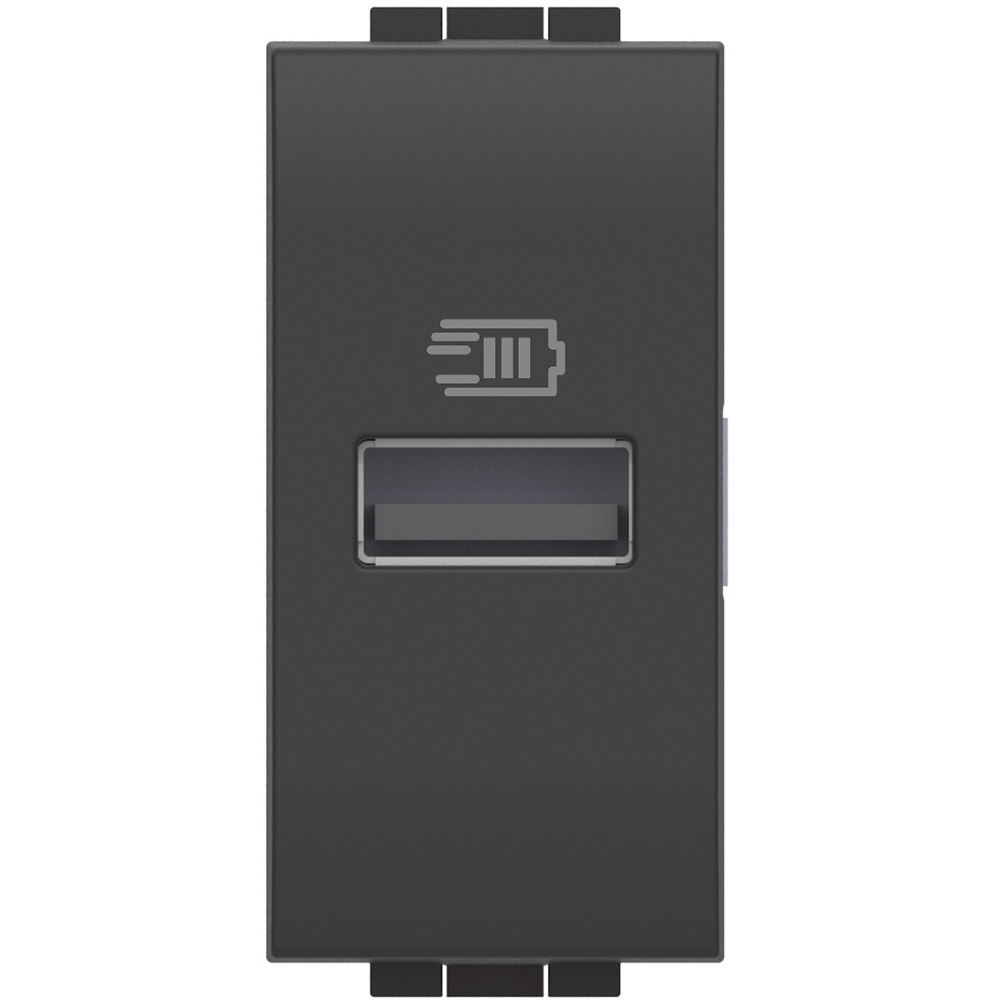 Módulo Tomada Carregador USB Living Light 3A 15w Anthracite - SL4191A