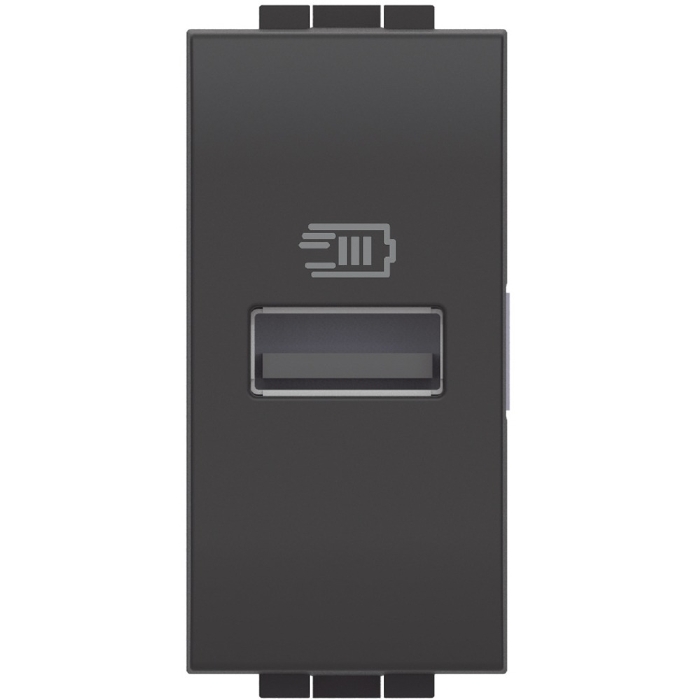 Módulo Tomada Carregador USB Living Light 3A 15w Anthracite - SL4191A