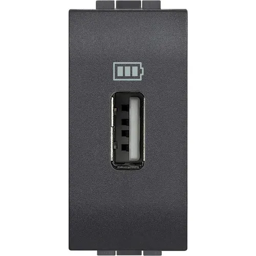 Módulo Tomada Carregador USB Living Light 3A 15w Anthracite - SL4285C1