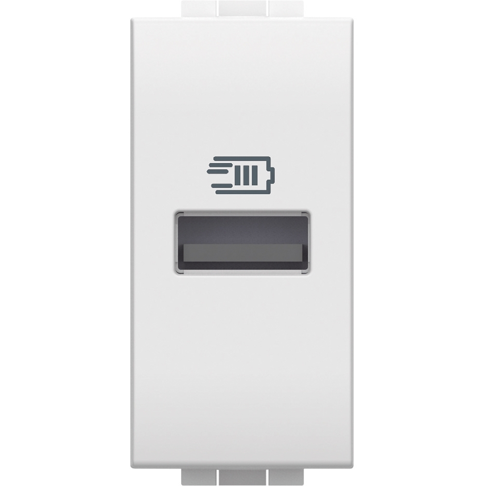 Módulo Tomada Carregador USB Living Light 3A 15w Branco - SN4191A