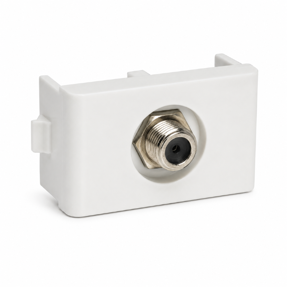 Modulo Tomada Coaxial Lunare Branco -PRM47601