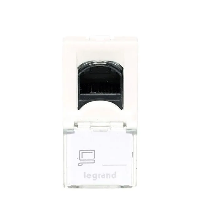 Módulo Tomada Internet Arteor RJ45 Cat5e Branco Quadrado - 572303B