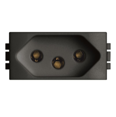 Módulo Tomada Living Light 2Polos+Terra 20A Anthracite - SL4166S
