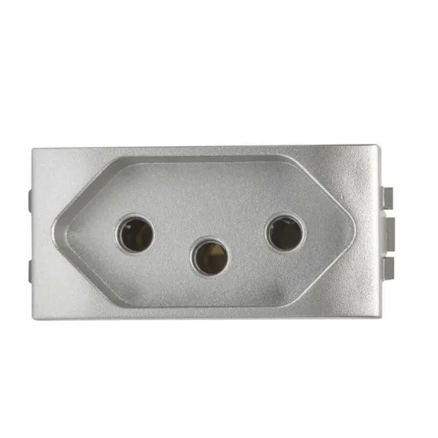 Módulo Tomada Living Light 2Polos+Terra 10A Tech - SNT4165S