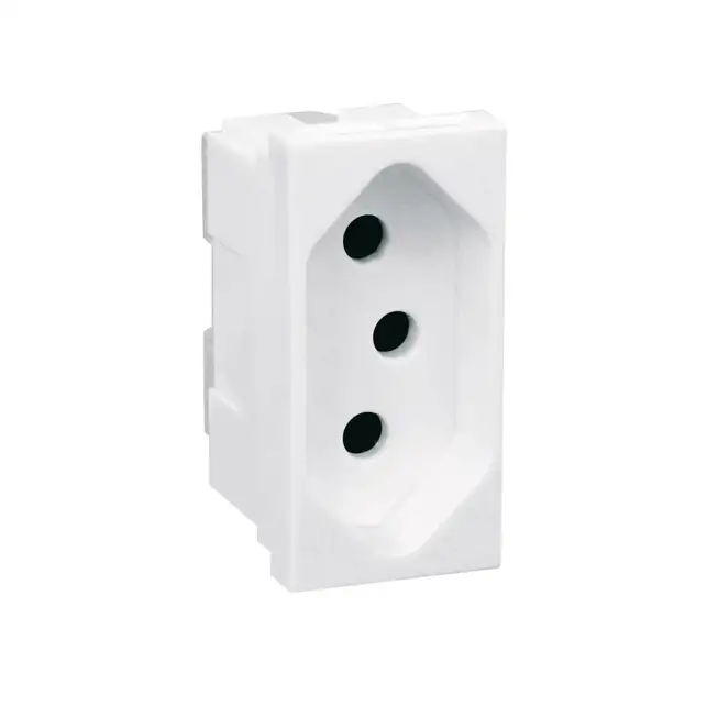 Módulo Tomada Pial Plus 2Polos+Terra 10A Branca - 615040