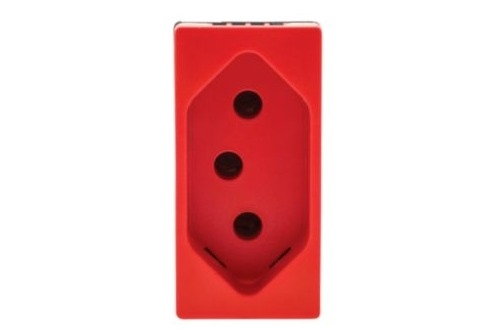 Módulo Tomada Pial Plus 2Polos+Terra 10A Vermelho - 615039