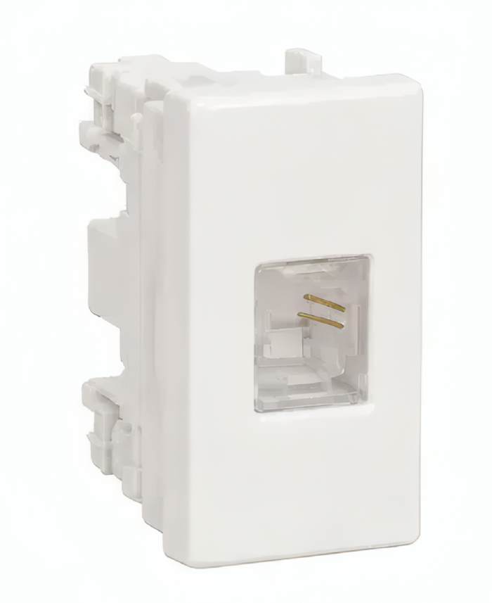 Modulo Tomada RJ11 2 Fios Decor Branco - PRM047201