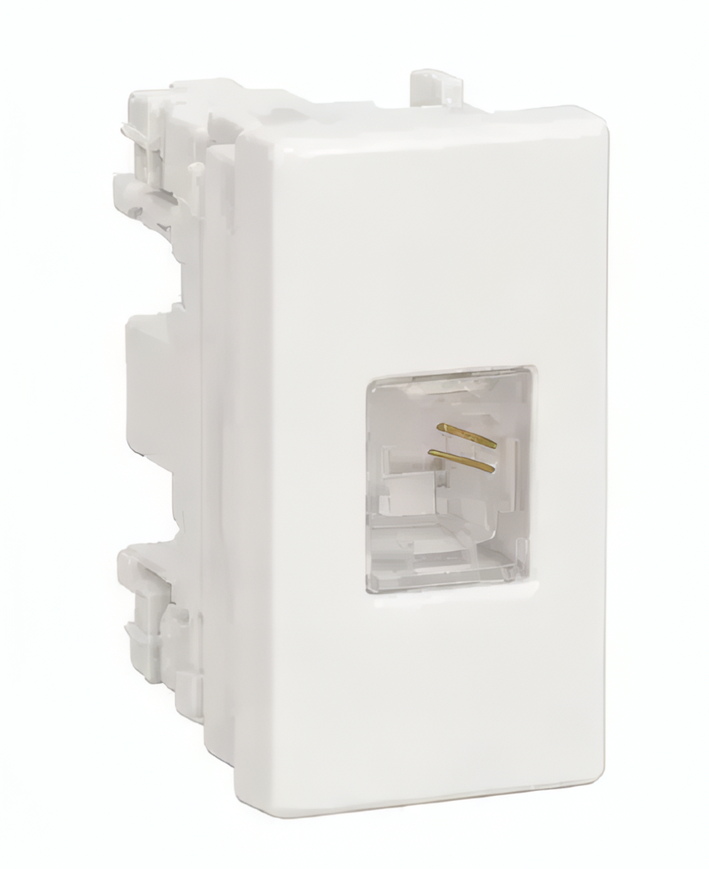 Modulo Tomada RJ11 Lunare 2 Fios 1 Branco -PRM47201
