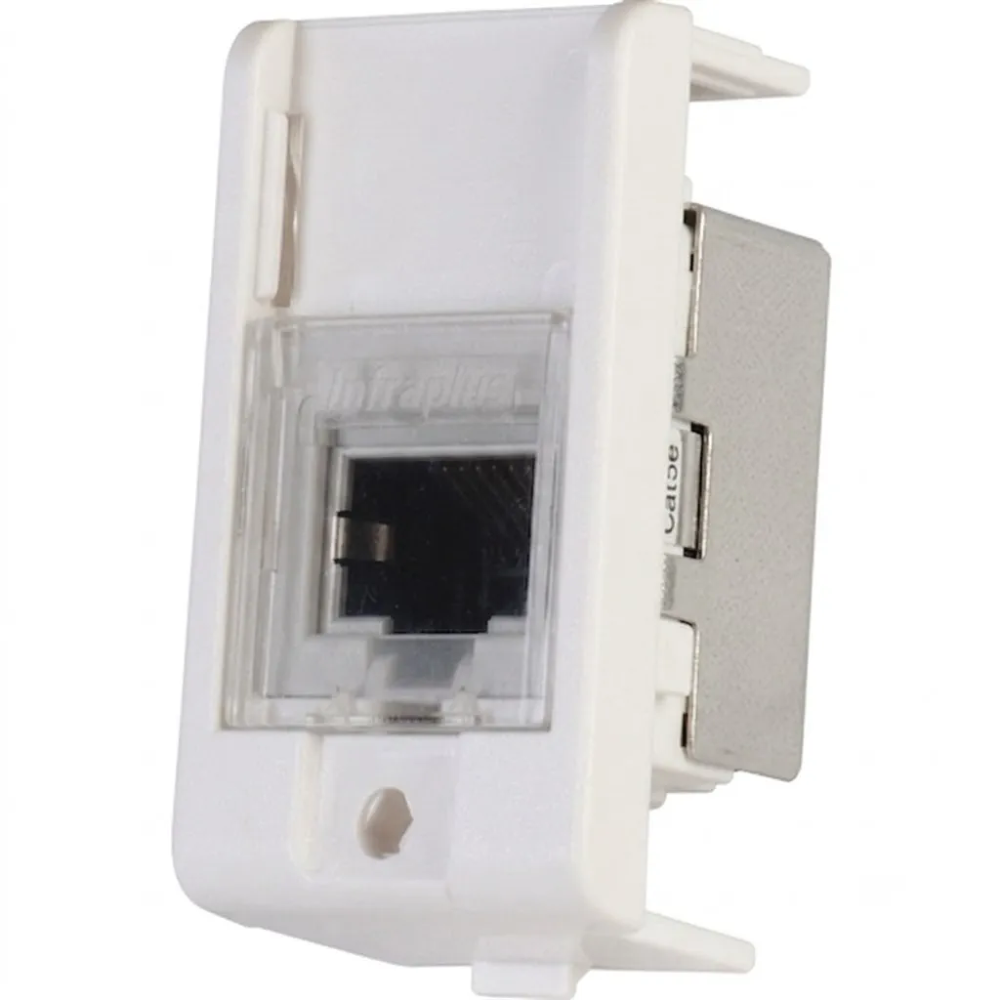 Modulo Tomada RJ11 Lunare 4 Fios Branco -PRM47441