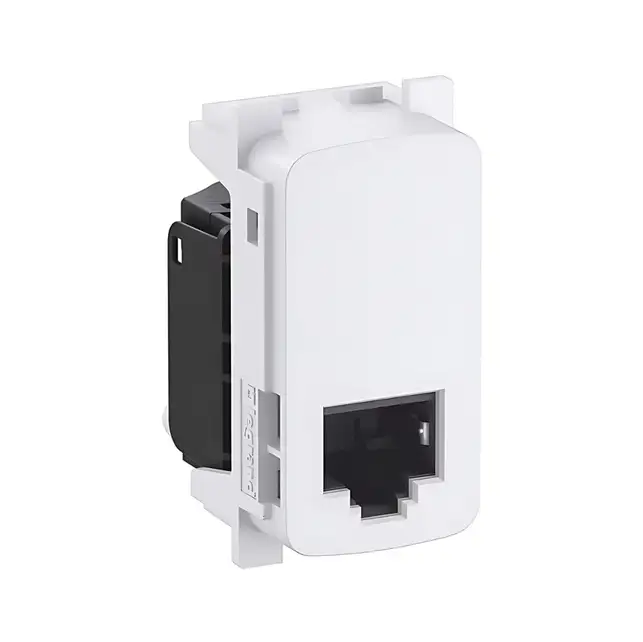 Módulo Tomada RJ45 8 fios Cat6 Zeffia Branco - 680158