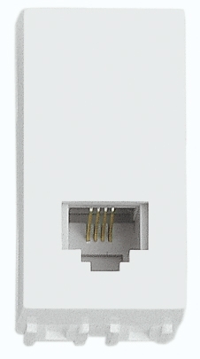 Módulo Tomada Telefone Thesi-Up RJ11 4 Fios Branco - M2082N