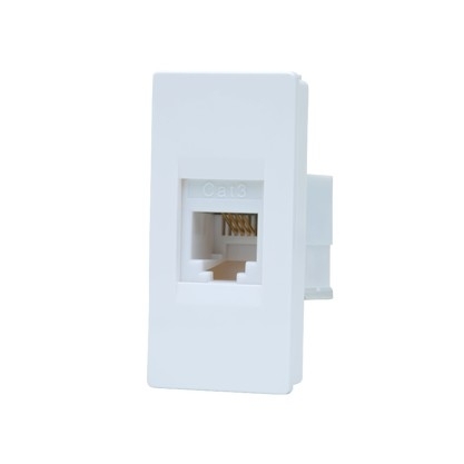 Módulo Tomada Telefone UNNO  RJ11 4 Fios Branca-N1117BL