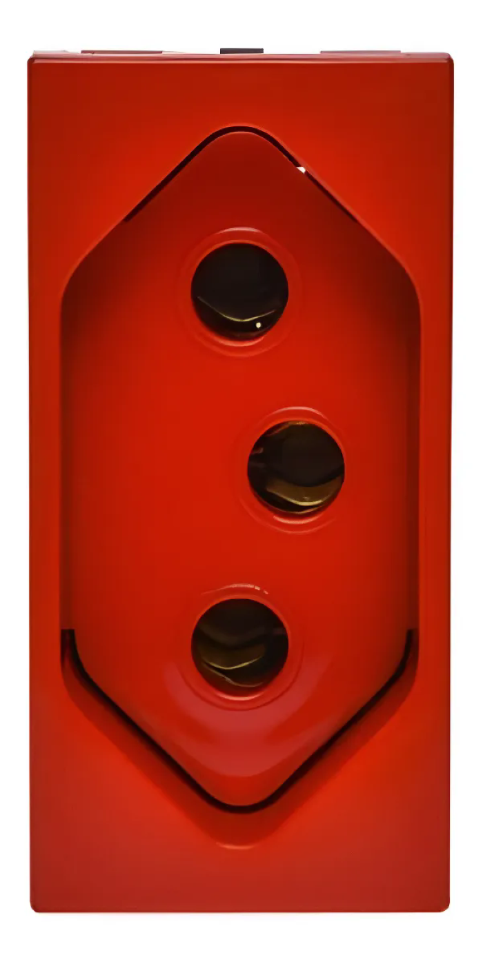 Módulo Tomada Thesi-Up 2Polos+Terra 20A  Vermelho - M4166V