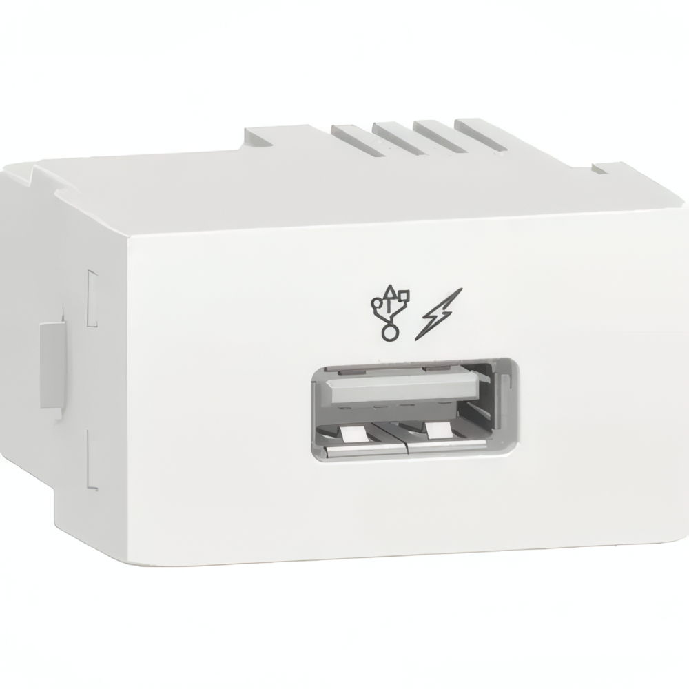 Modulo Tomada USB 1.0 Lunare Branco  -PRM47811