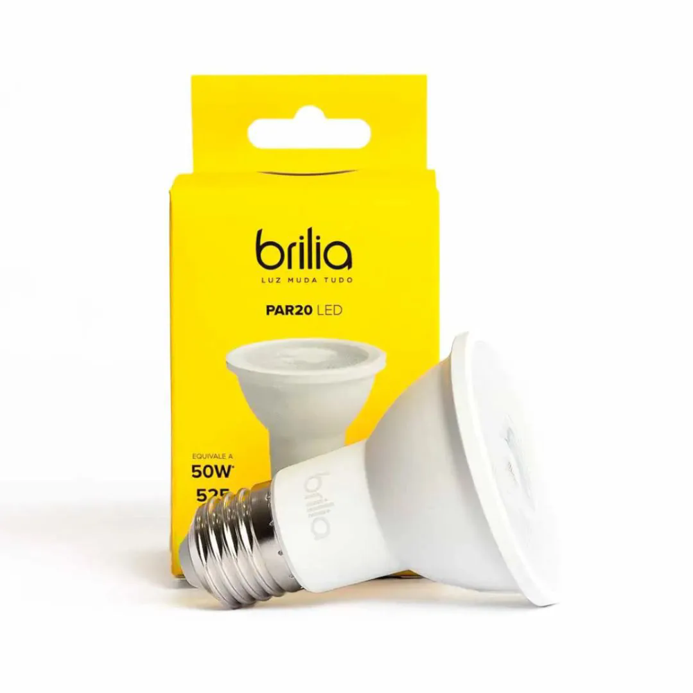 Lampada Brilia Par 20 Led 7W Bivolt 6500K Branco Frio E27 -307599