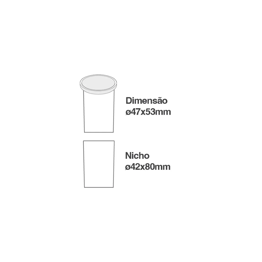 Balizador de Emburtir Romalux Redondo Inox 2700K 2W-10091