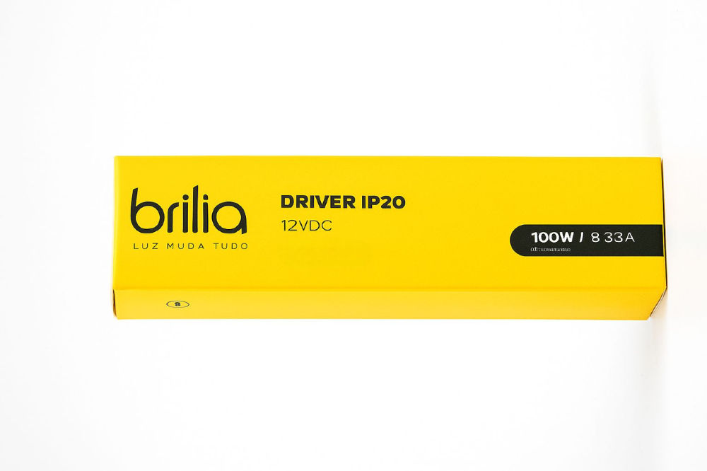 Fonte Led Slim Brilia 100W 8,33A 12V IP20 - 319387