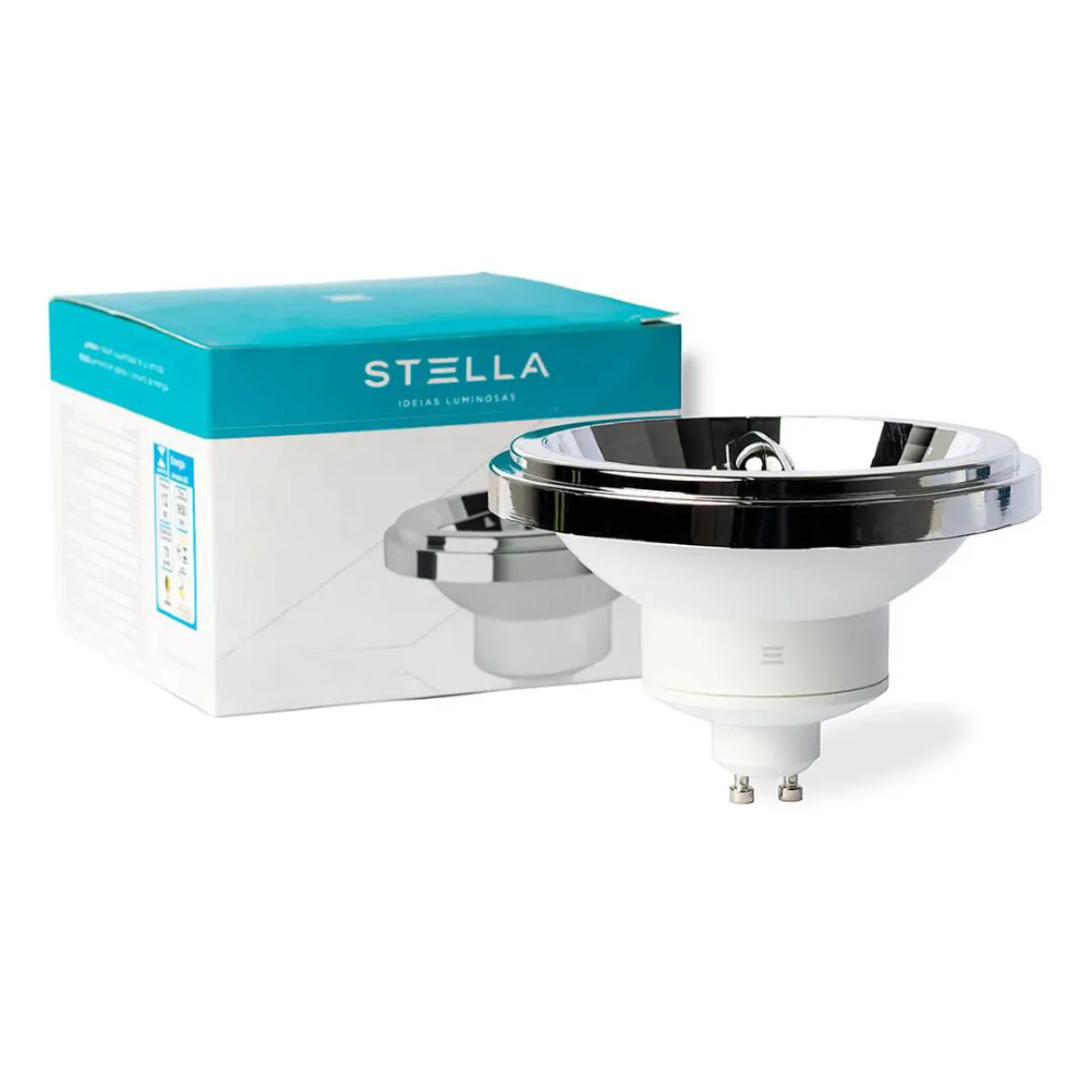 Lâmpada LED AR111 Stella 11W 2700K 24° Bivolt GU10 -STL23444/27
