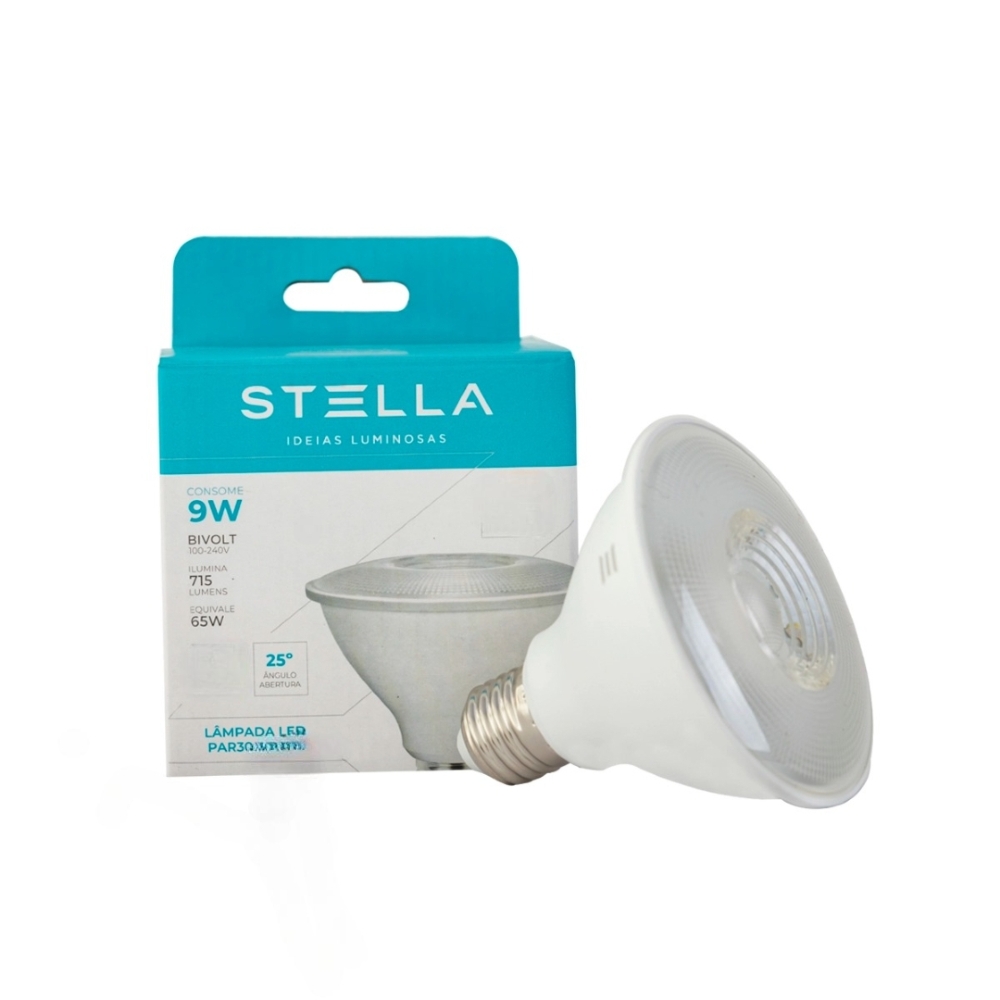 Lampada Par 30 Stella 9W 25º 4000K Bivolt -STH9030/40