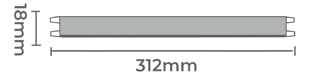 Fonte Nordecor Slim P/ Fita Led 48W 2A 24V -NOR48W24V