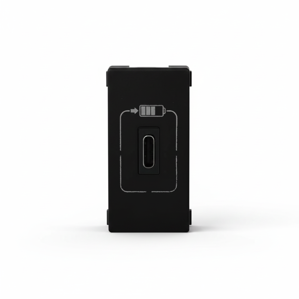 Módulo Tomada USB tipo C Pial Plus+ 1500mA Preto-615097PT