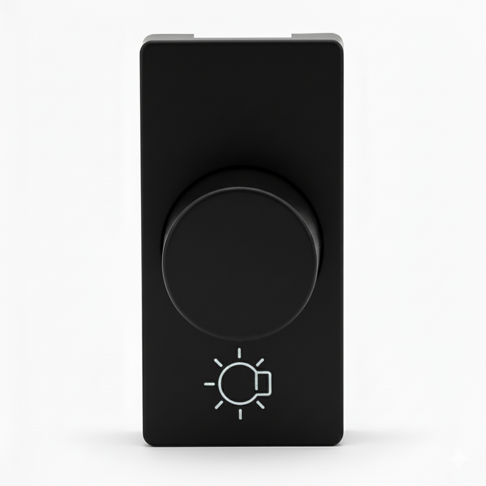 Dimmer Rotativo para Lampada Halógena Pial Plus+ Preto - 611017PT