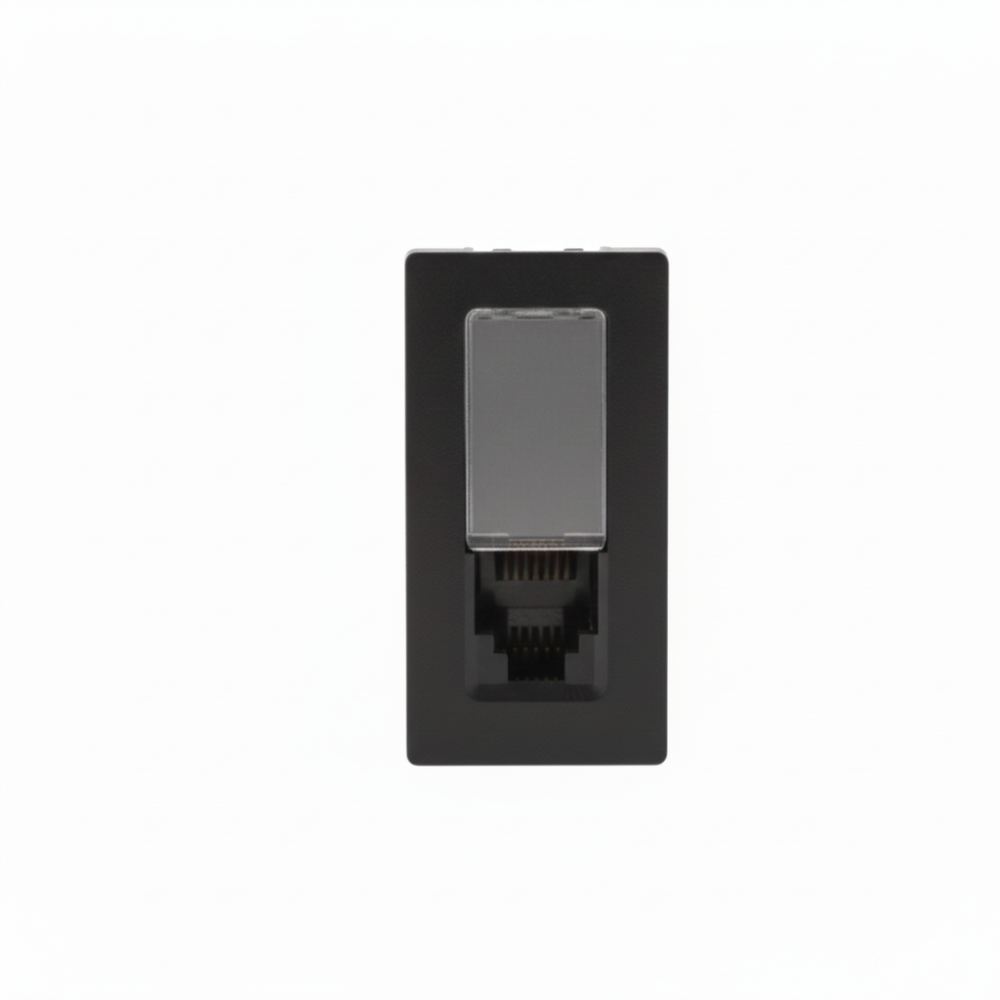 Módulo Tomada Telefone Pial Plus+ RJ11 4 Fios Preto - 615010PT