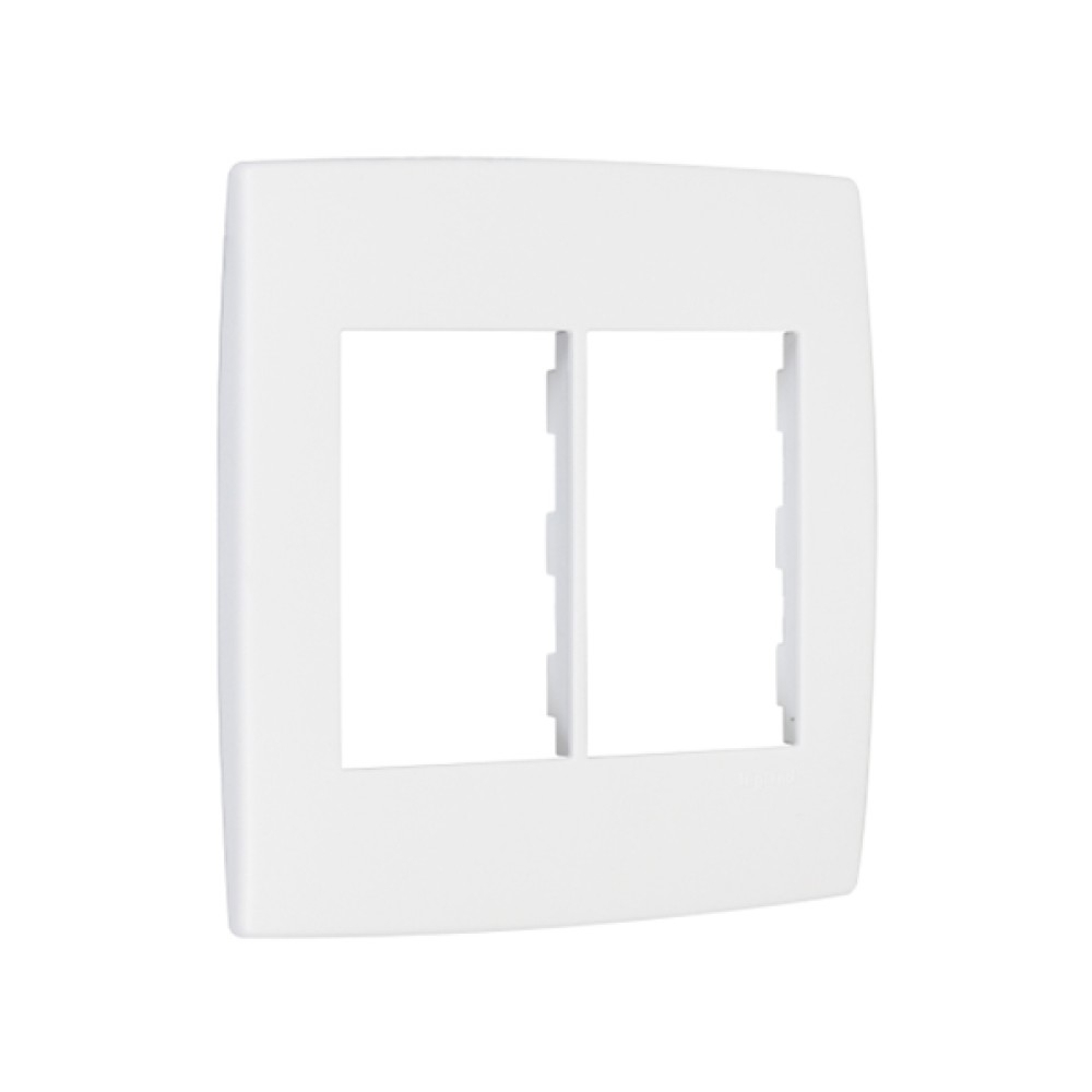 Placa Pial Plus 4x4 para 3+3 Módulos Branca - 618516