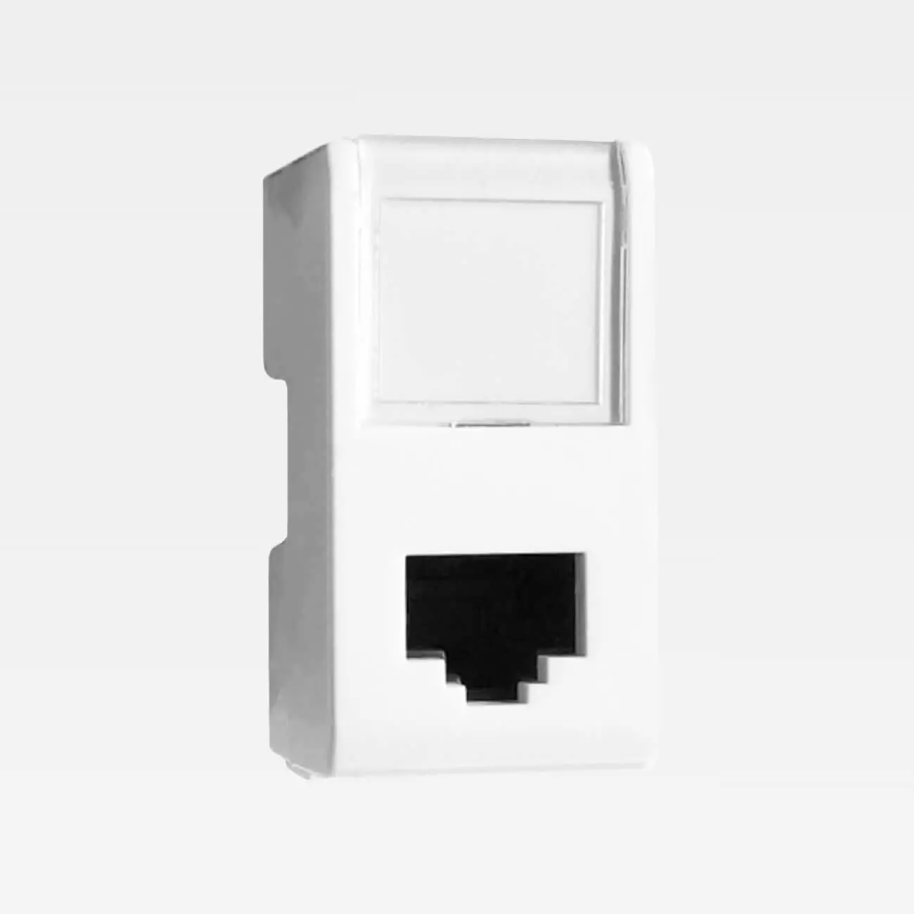 Módulo Tomada RJ45 8 fios Cat6 Thesi-up Branco - M4279/6