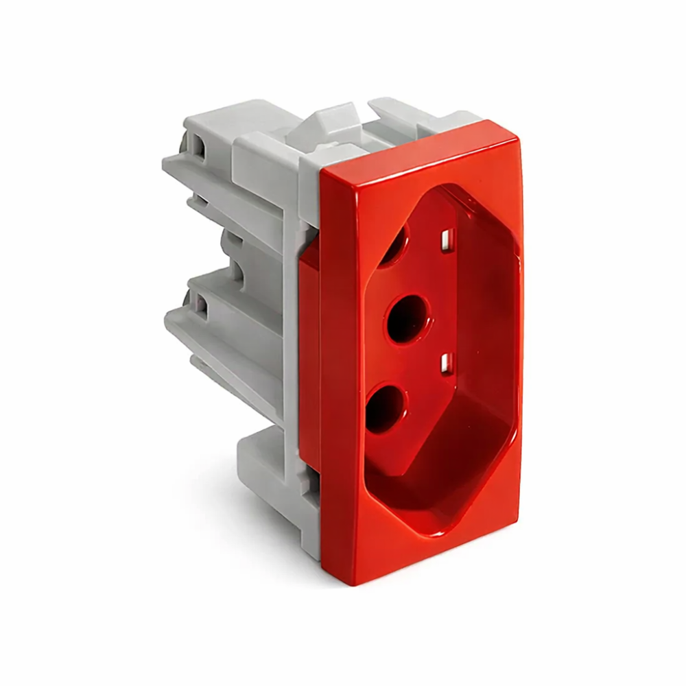 Módulo Tomada Thesi-Up 2Polos+Terra 20A  Vermelho - M4166V