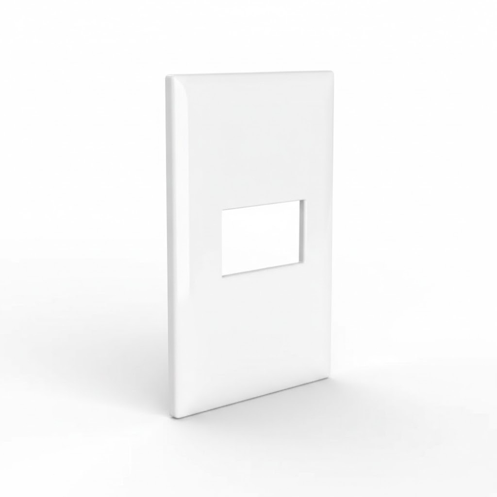 Placa 4x2 1 posto Thesi-Up Branca - M5P1