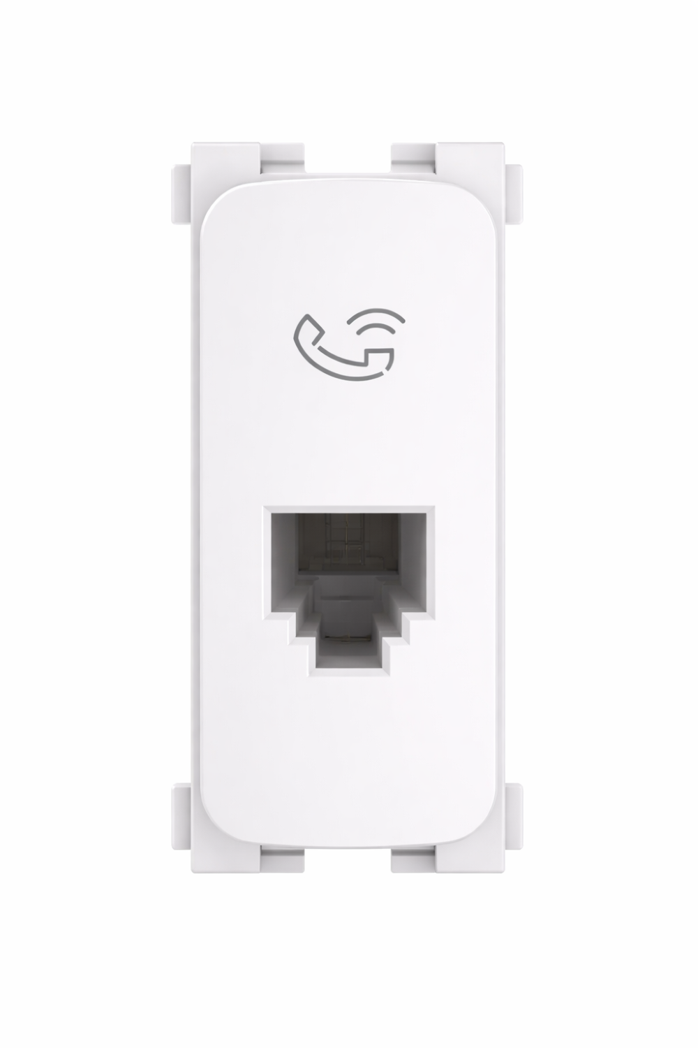 Módulo Tomada RJ11 2 fios Cat6 Zeffia Branco - 680156