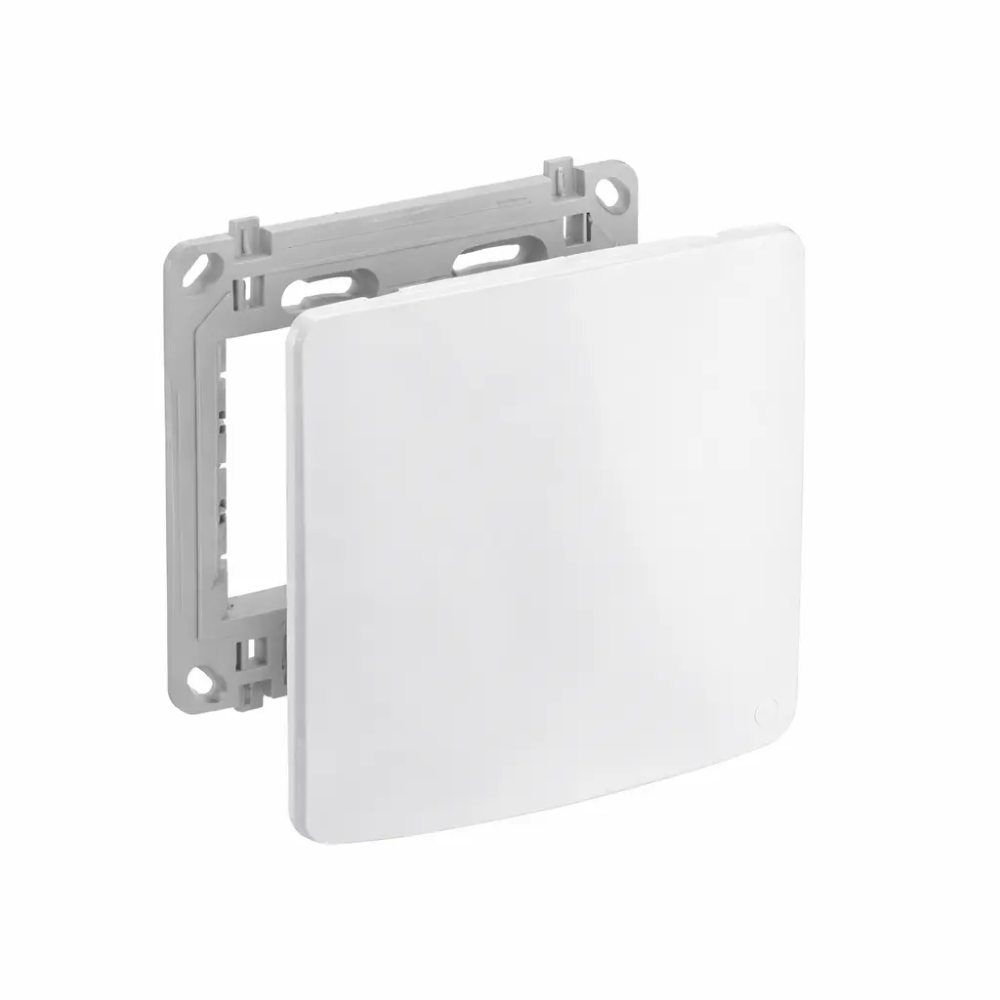 Placa+Suporte Zeffia 4x4 Cega Branca - 680173