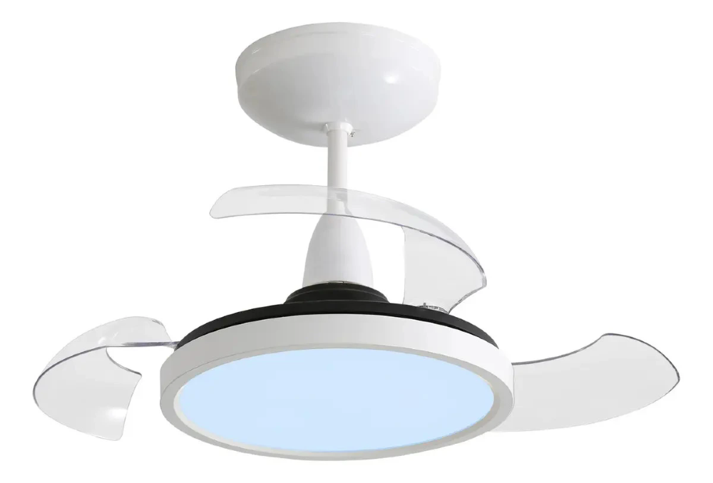 Ventilador de Teto Aliseu Retratil MID 22w Branco C/Controle -34224