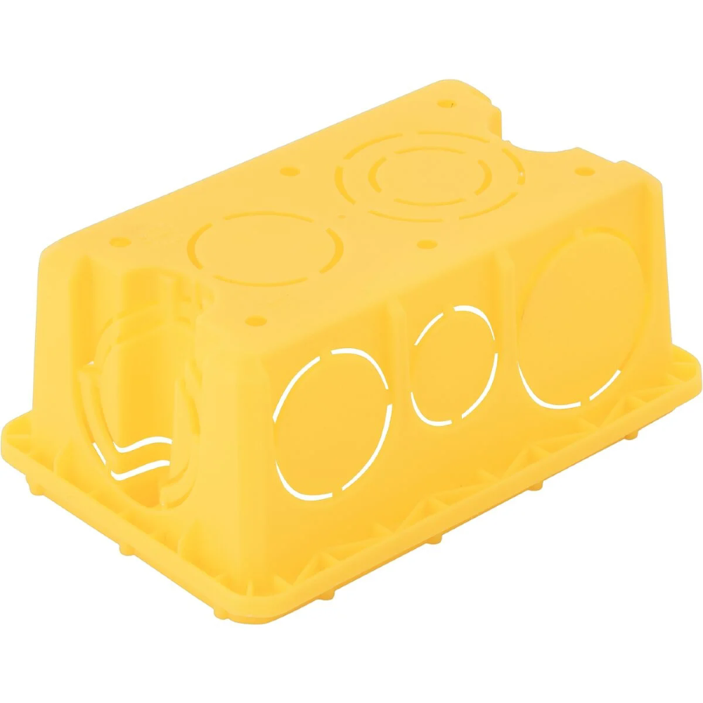 Caixa Tramontina embutir PVC 4x2 Amarela -57500/044