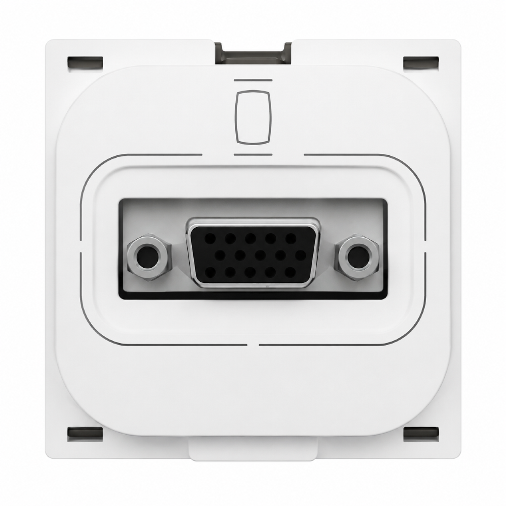 Módulo Tomada para Vídeo HD15 2 Módulos Nereya Branco - 663083