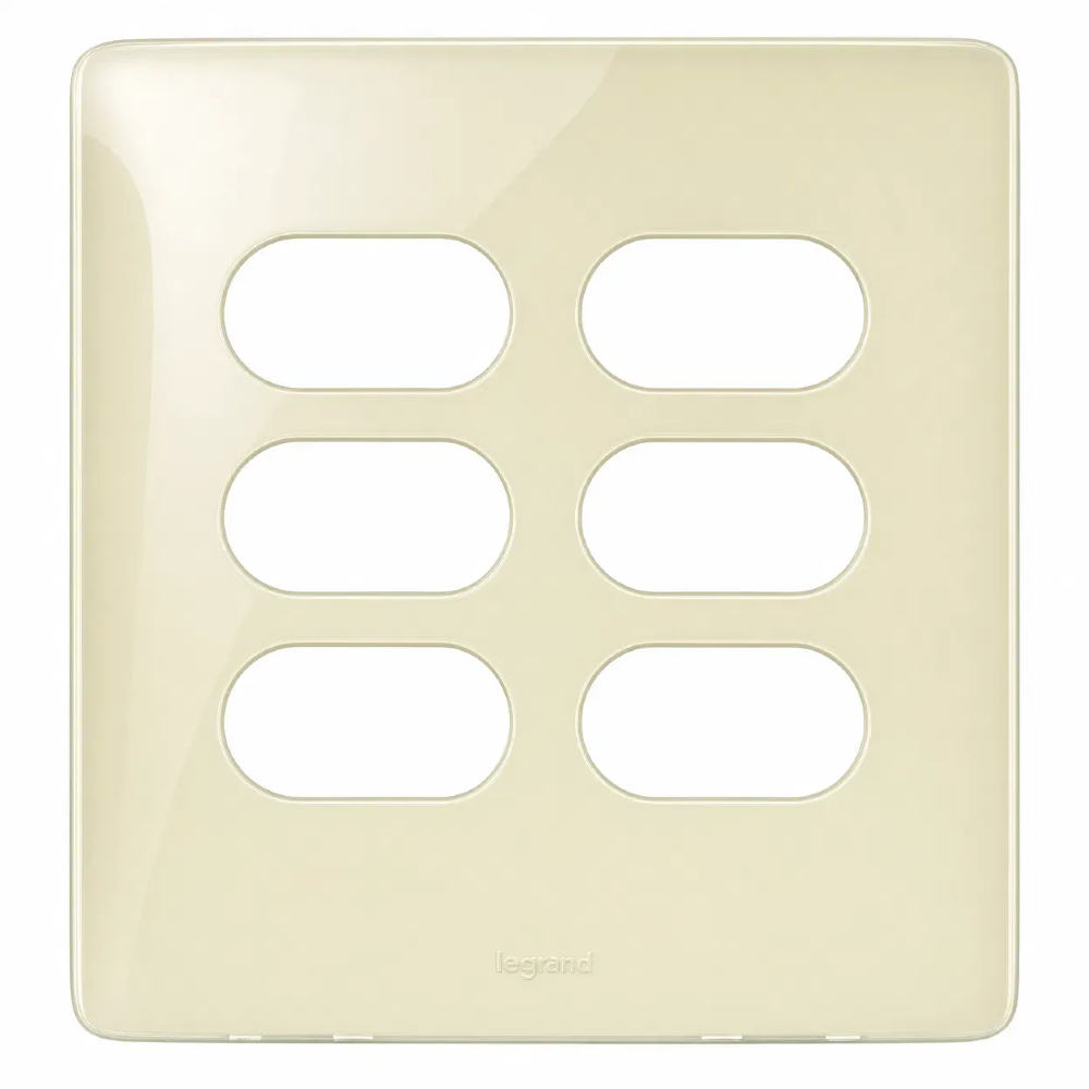 Placa 4x4 2+2 Postos Separados Nereya Quinoa Gloss - 663424