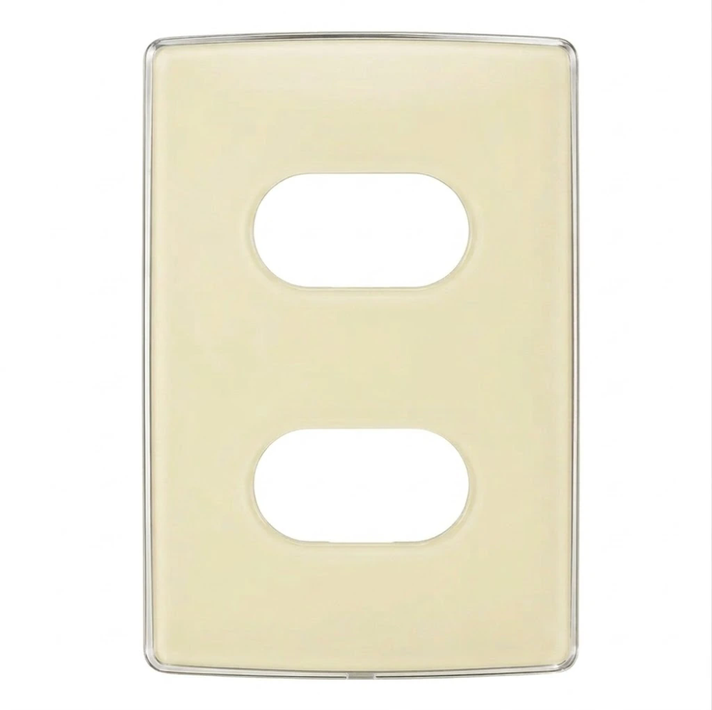 Placa 4x2 2 Postos Separados Nereya Quinoa Gloss - 663224