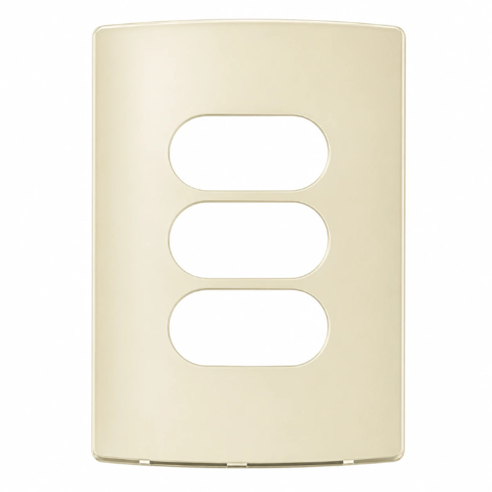 Placa 4x2 3 Postos Separados Nereya Quinoa Gloss - 663264