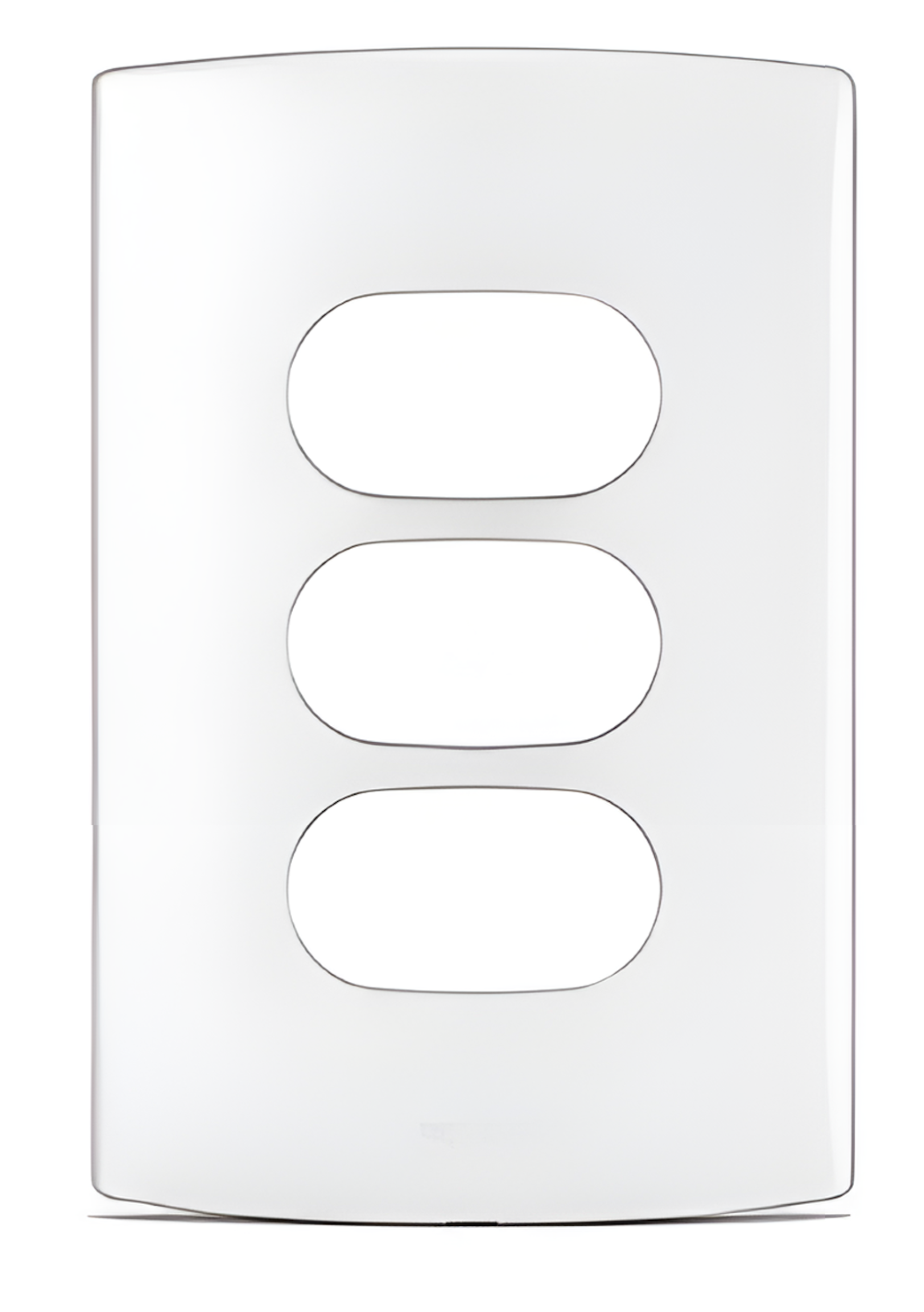 Placa 4x2 3 Postos Separados Nereya Branco Gloss - 663263