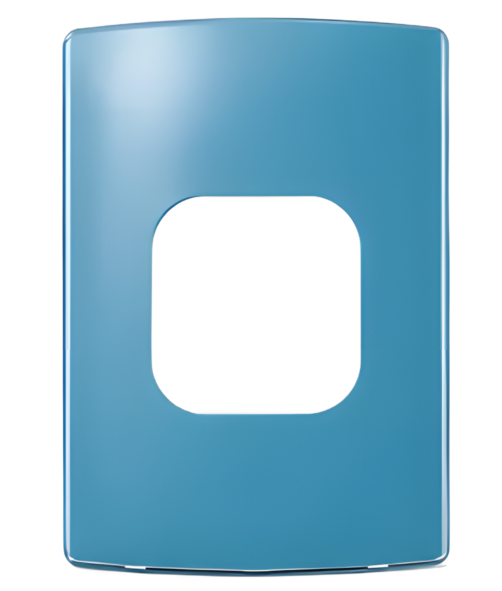 Placa 4x2 2 Postos Juntos Nereya Blue Gloss - 663236