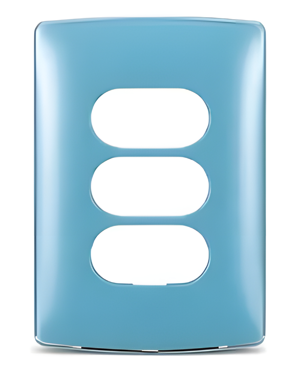 Placa 4x2 3 Postos Separados Nereya Blue Gloss - 663266