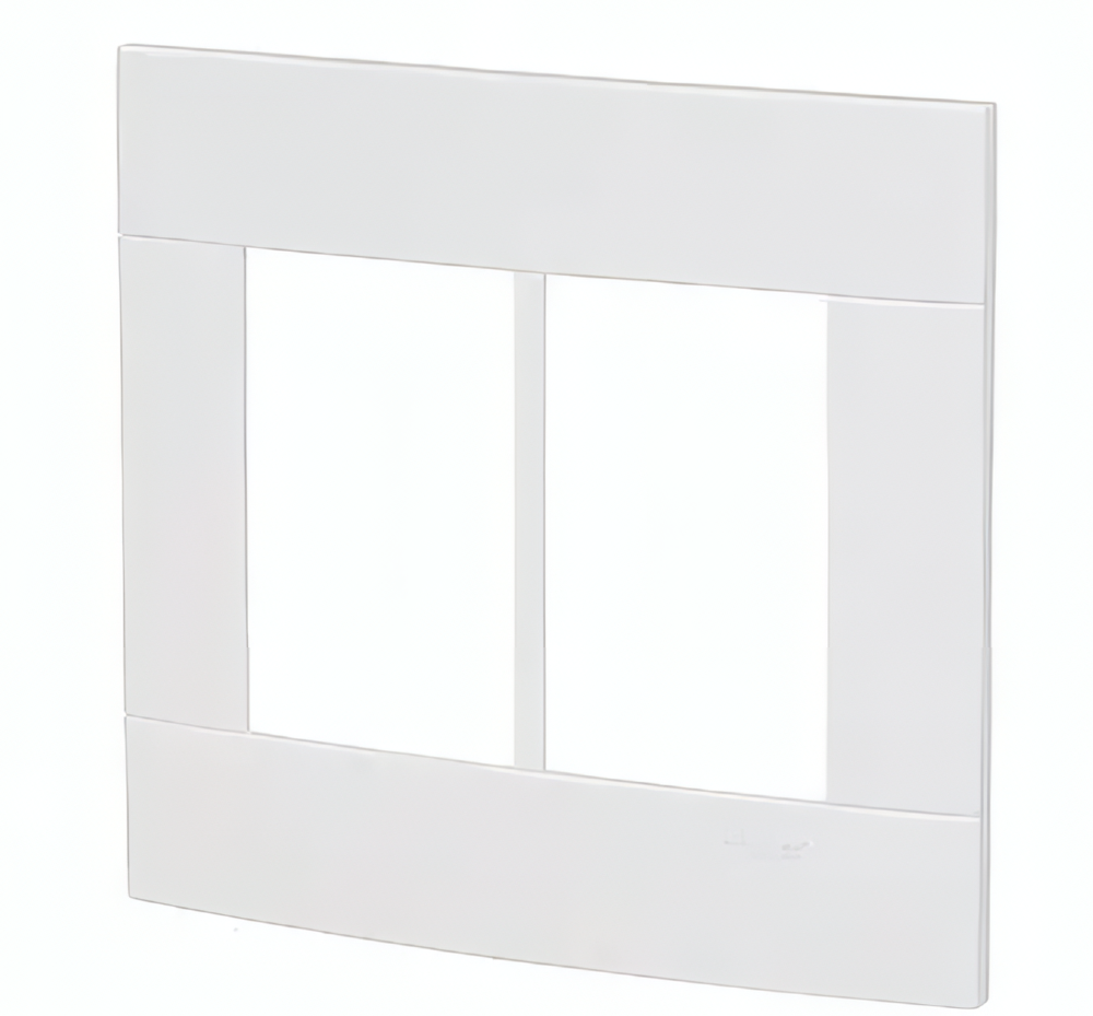 Placa 4x4 6 Postos Decor Prata Fume - PRM044465