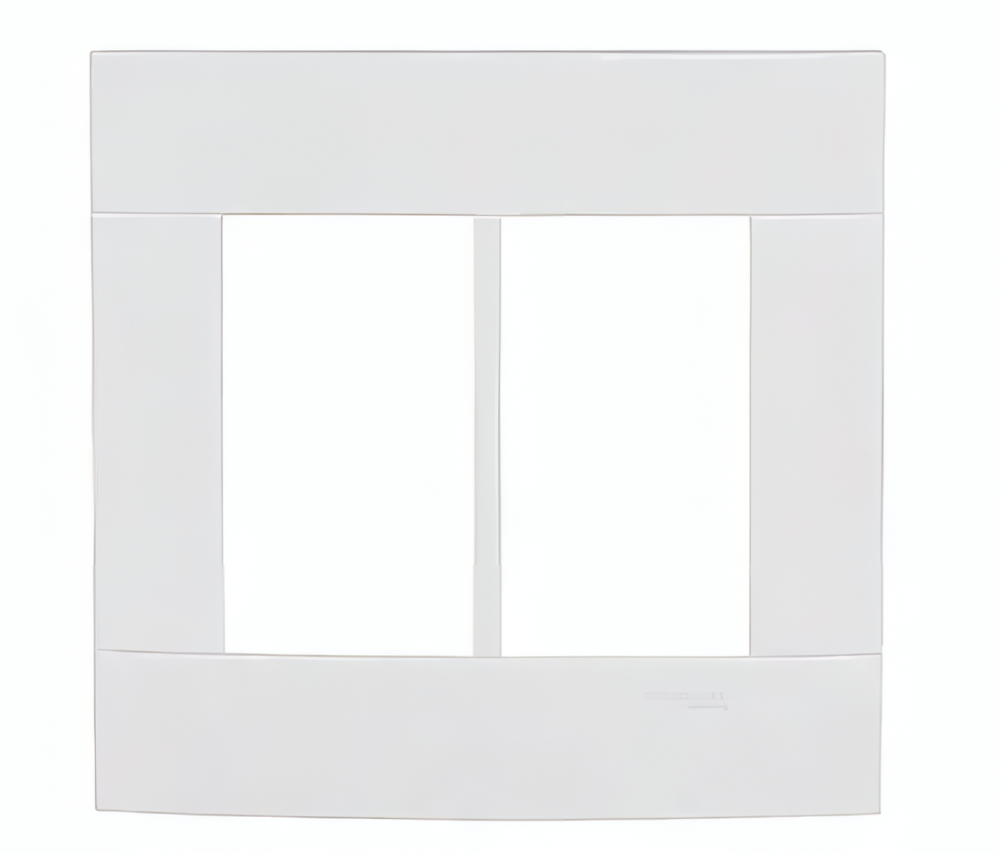 Placa 4x4 6 Postos Decor Prata Fume - PRM044465