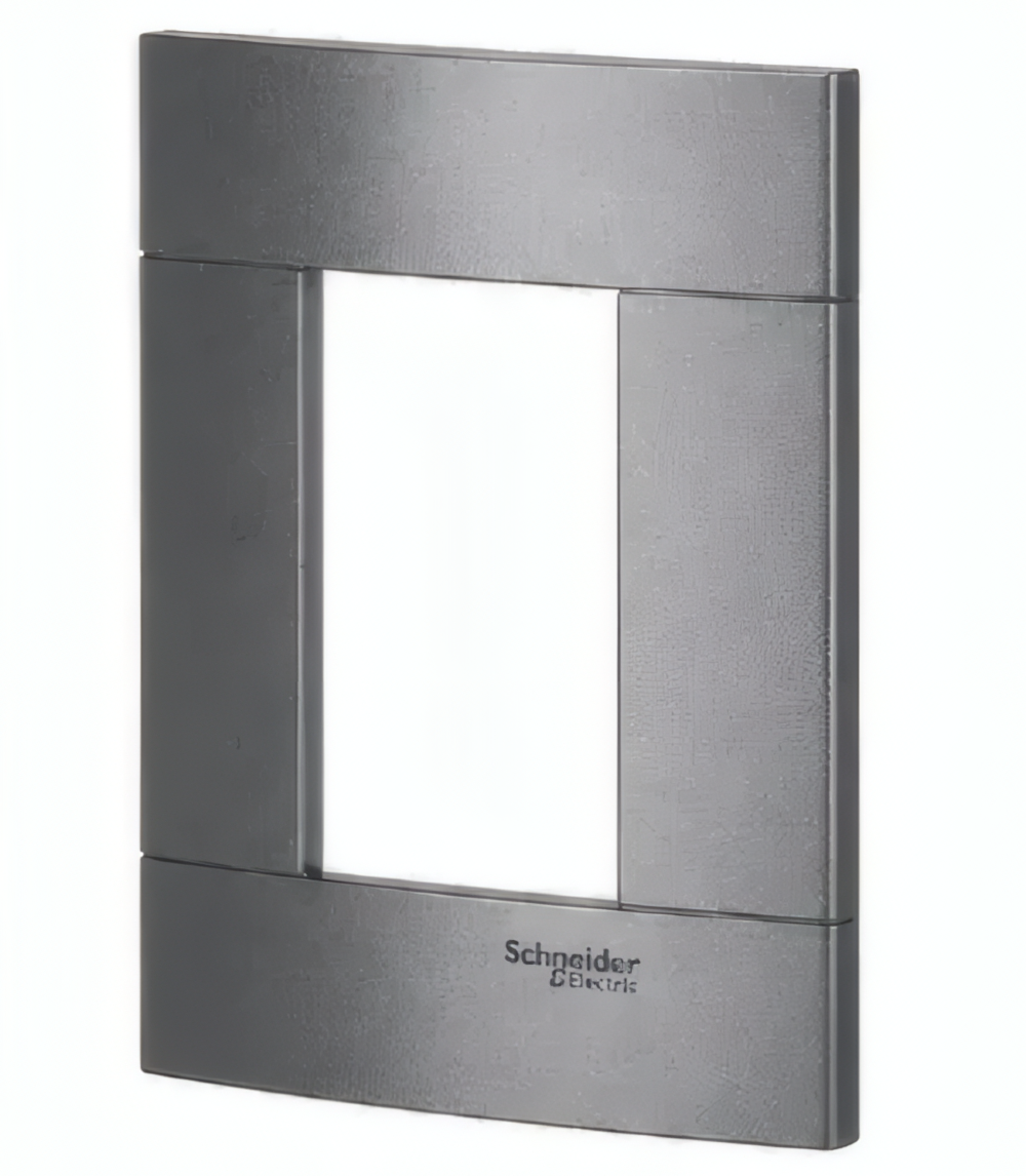 Placa 4x2 3 Postos Decor Prata Fume - PRM044235