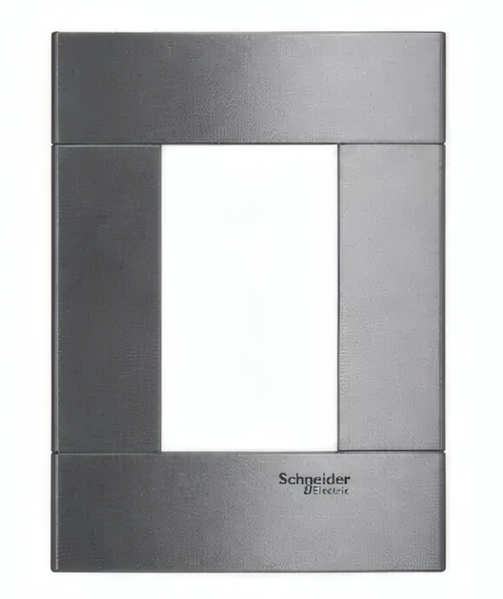 Placa 4x2 3 Postos Decor Prata Fume - PRM044235
